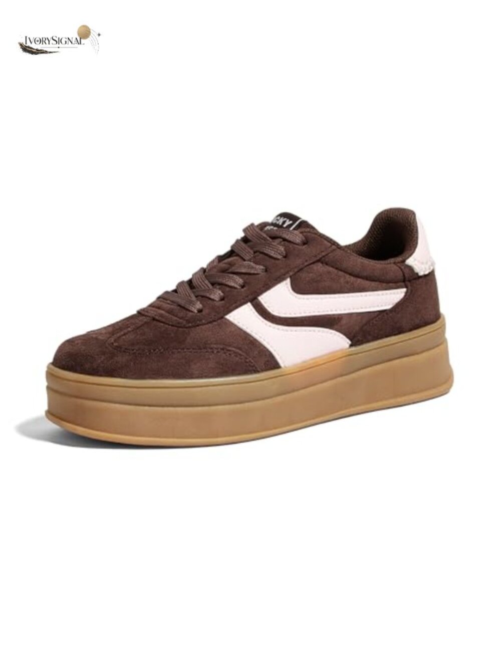 Platform Sneakers Women Memory Foam Slip-Resistant Suede Casual